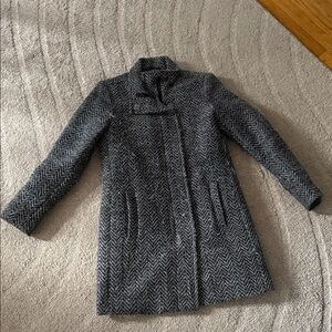 Banana Republic Black and Gray Trench Coat